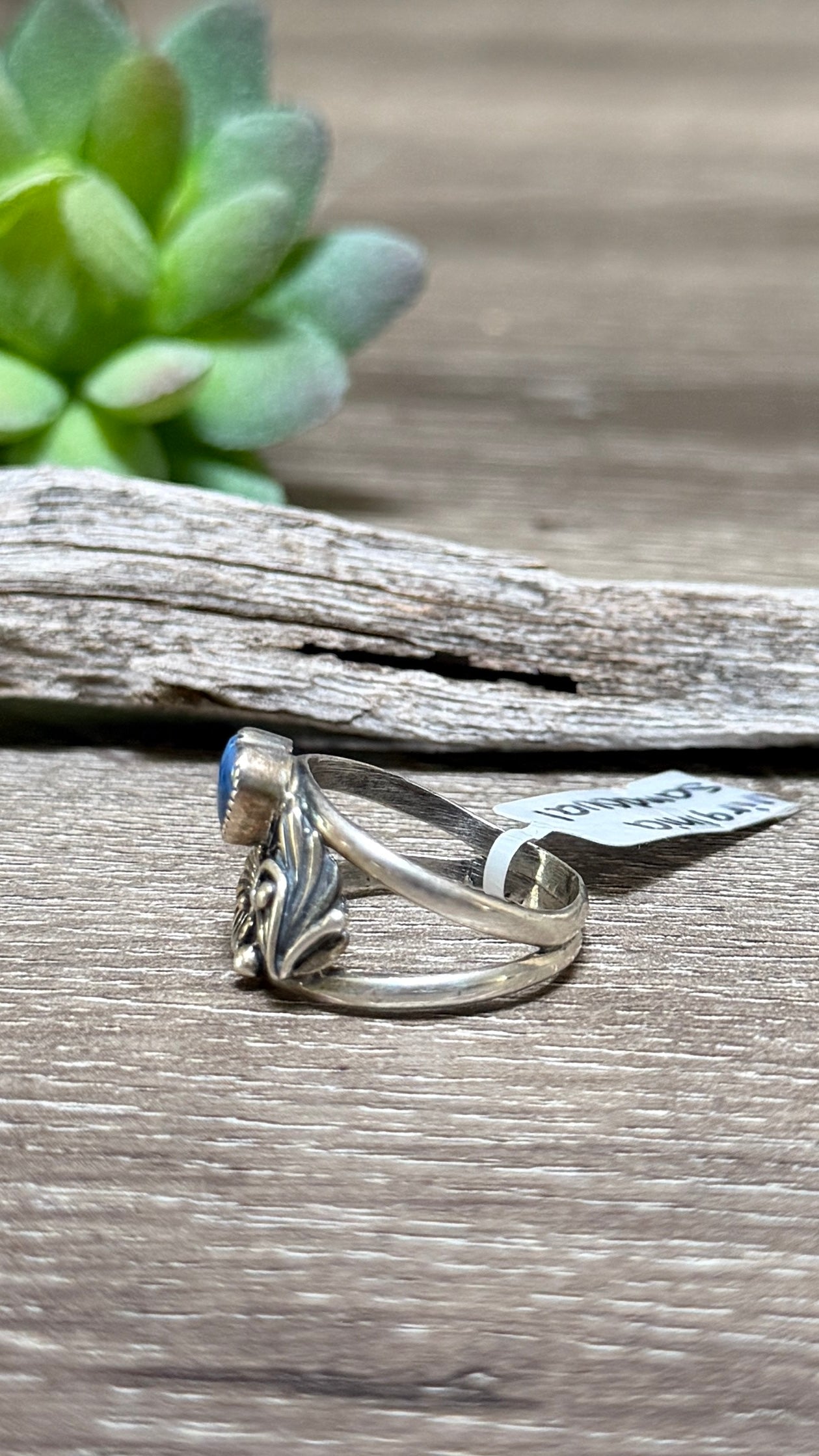 Virginia Sandoval Lapis Heart Ring, Size 8