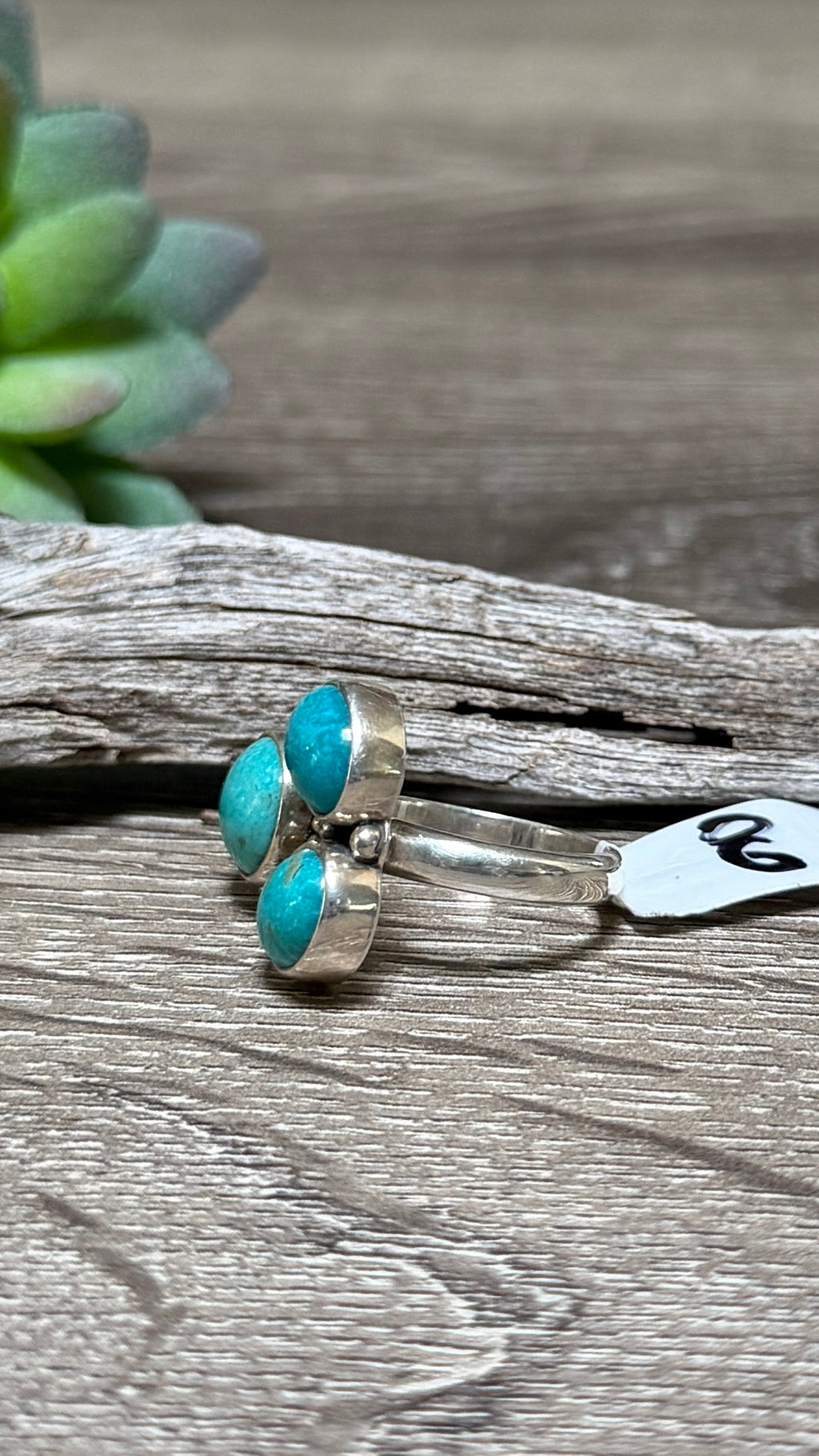 Milti Stone Turquoise Ring, Size 8