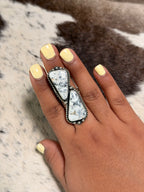 Eugene Belone White Buffalo Ring