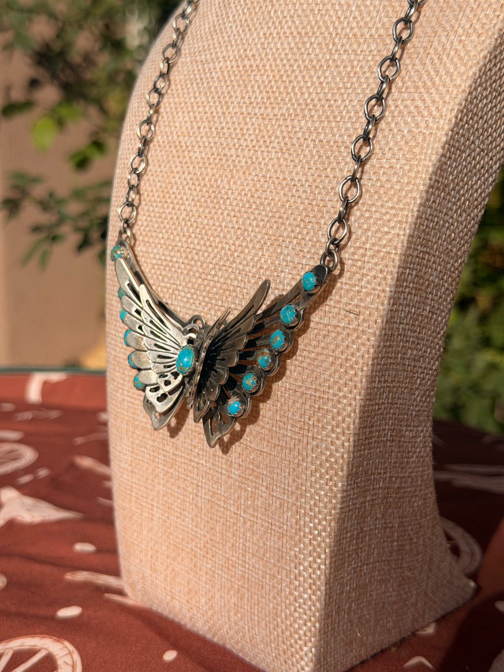 Russell Sam Kingman Butterfly Necklace