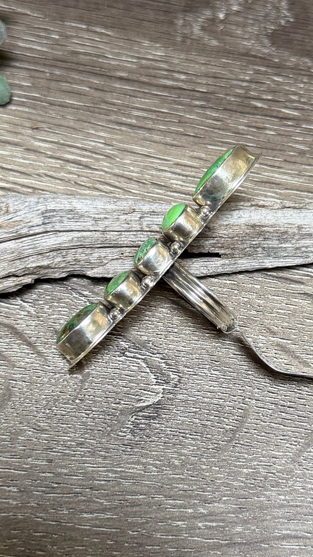 Pixie Turquoise Crawler Ring, Size 8