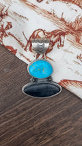 Calvin Delgarito TQ & White buffalo pendant