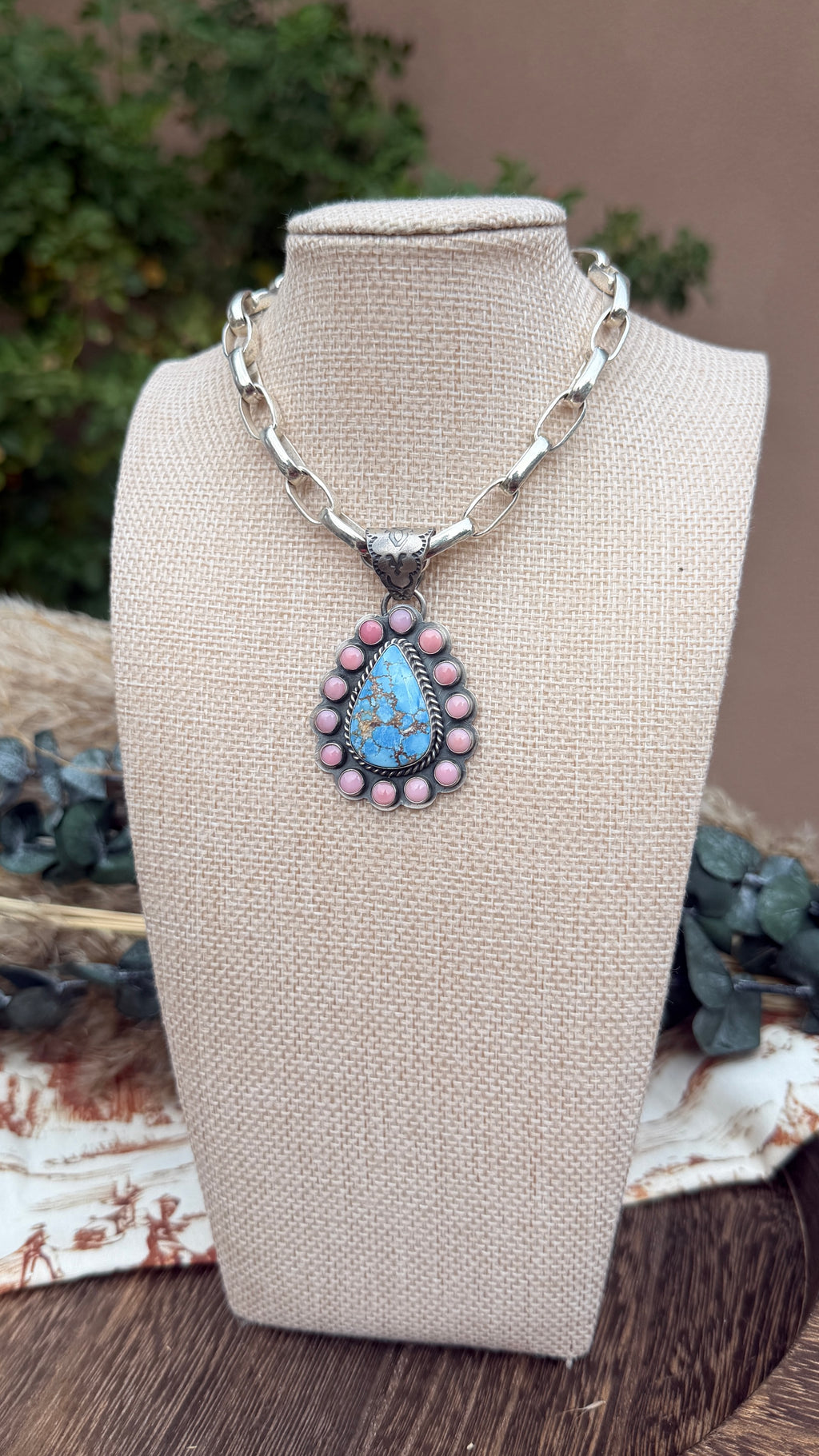 Sleeping Beauty & Golden Hills Pendant