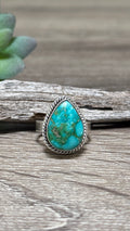 Sonoran Gold Tear Drop Ring, Size 8