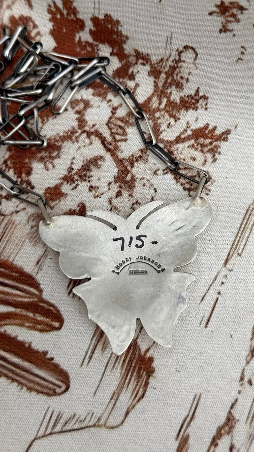 Bobby Johnson Butterfly Necklace