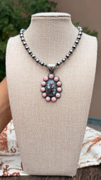 Jeff Largo Pink Conch & Golden Hills pendant