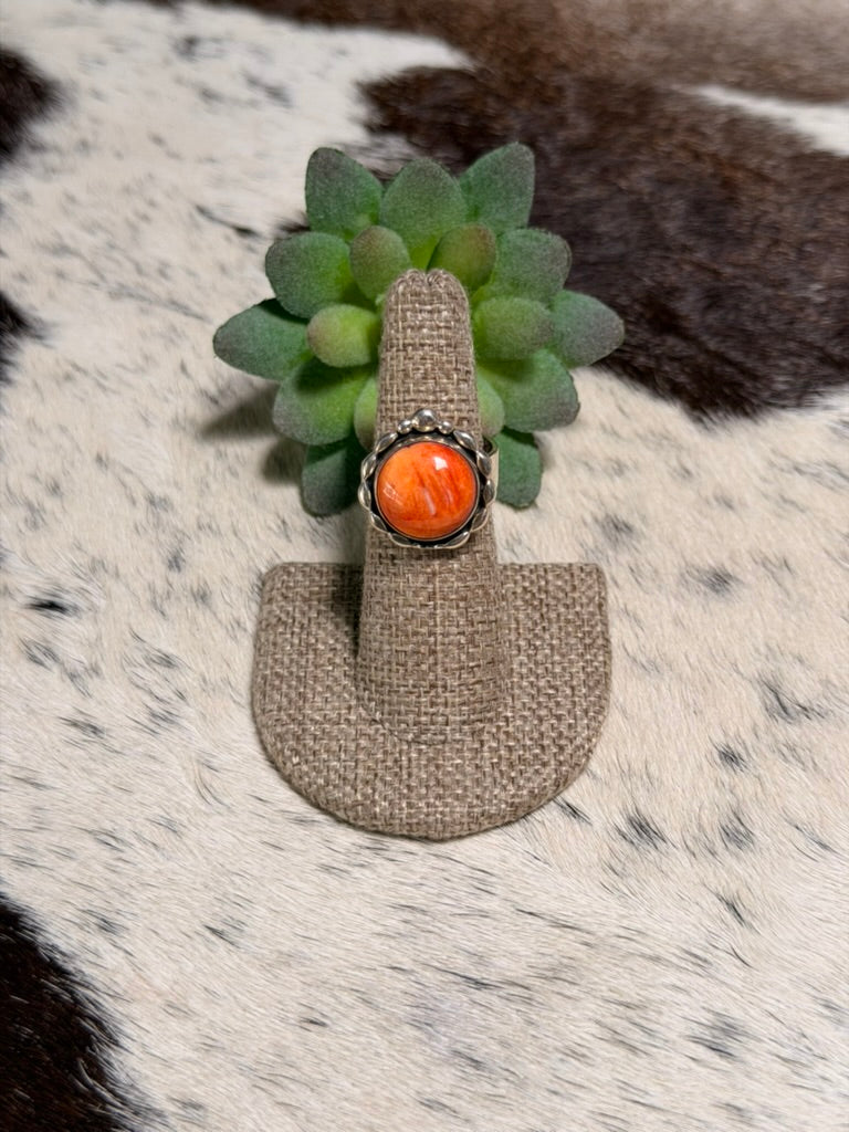 Orange Spiny Ring