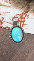 Turquoise Concho Pendant