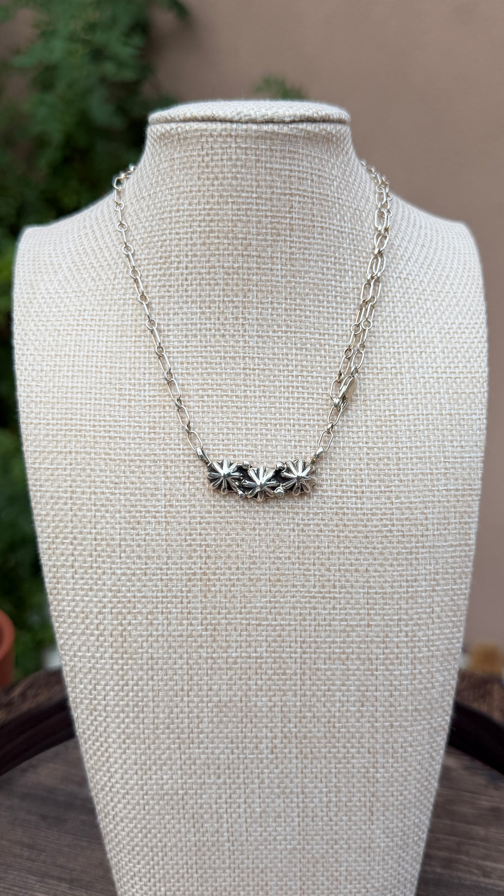 Native concho necklace