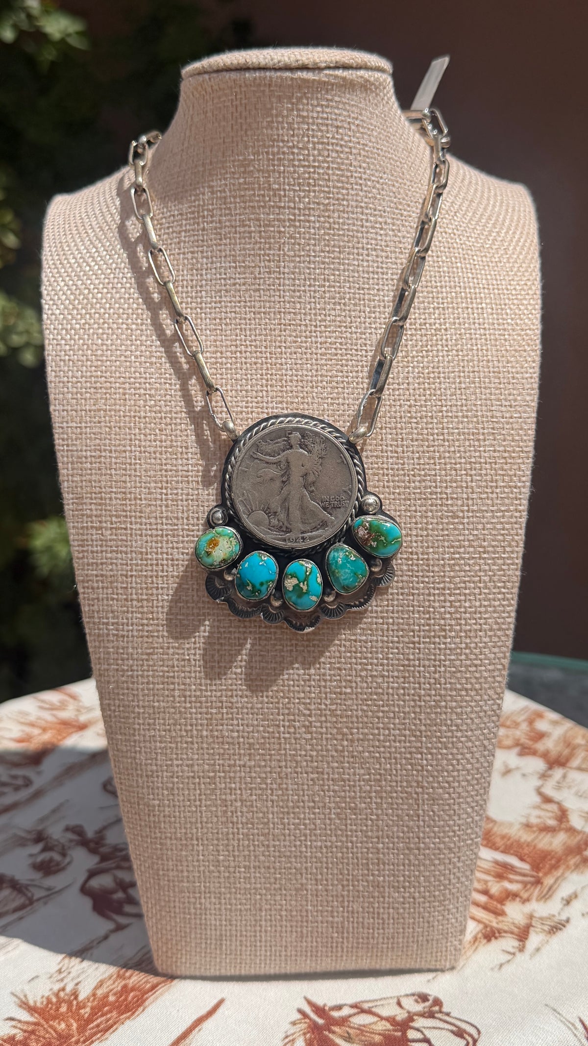 Boyd Joseph Ashley Liberty Coin & Sonoran necklace