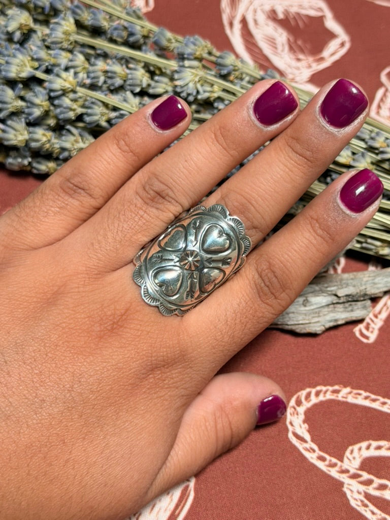 Andy Cadman 4 Heart Band Ring