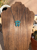 Turquoise Naja Bar Necklace