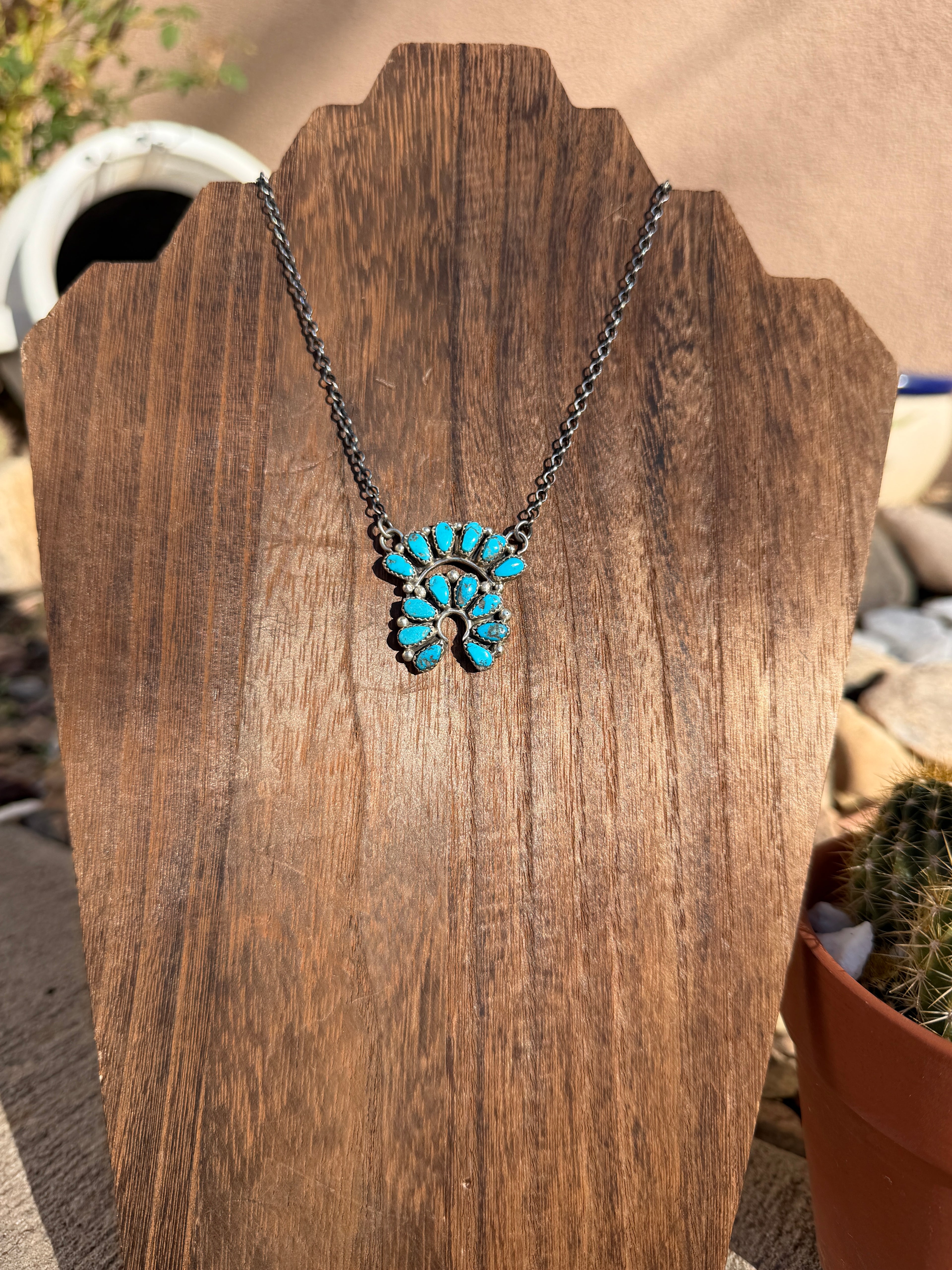 Turquoise Naja Bar Necklace