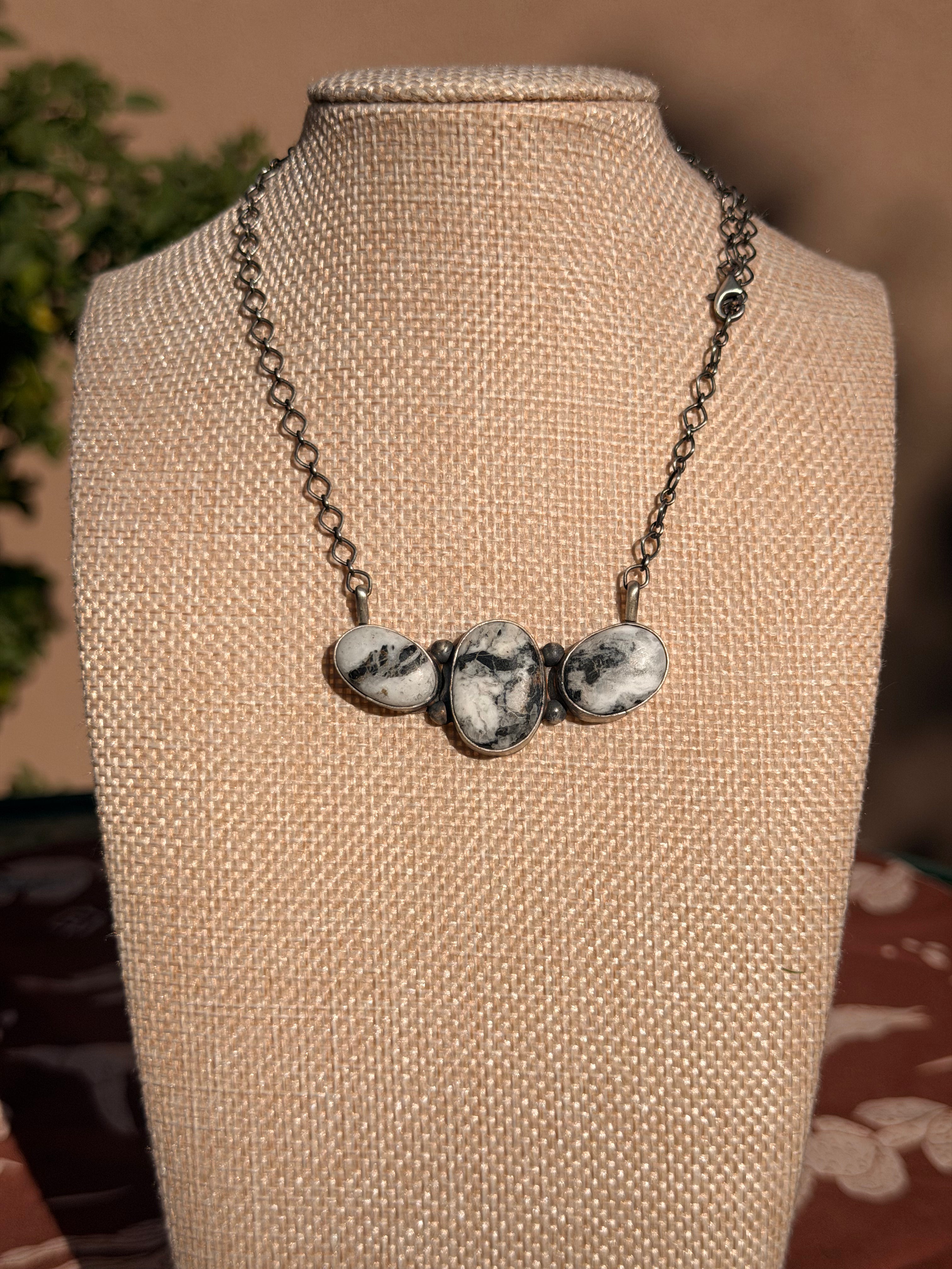 Letricia Largo White Buffalo Bar Necklace