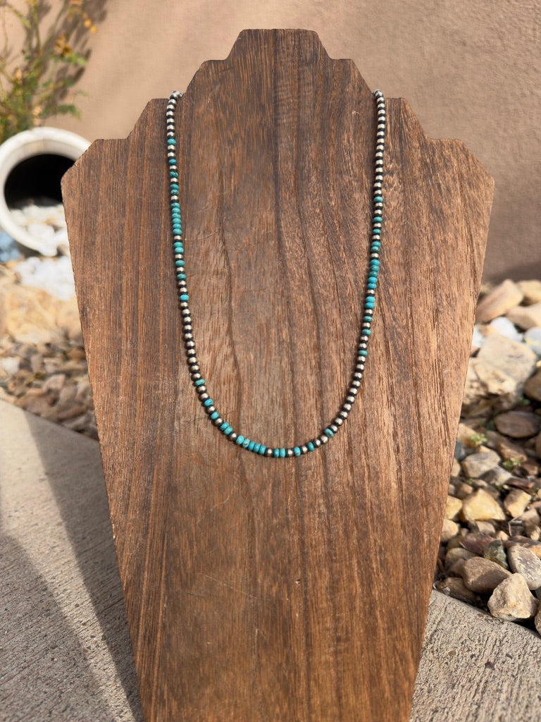 Pearls & Turquoise 20" 4mm