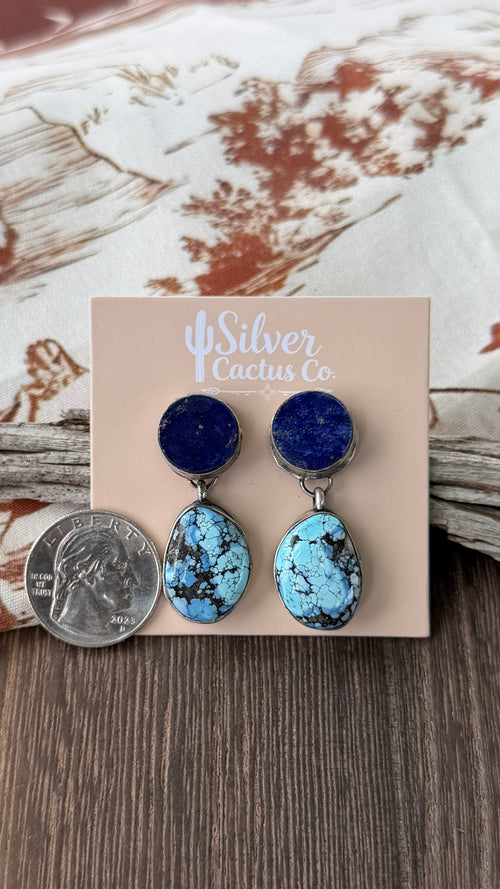 Boyd Ashley Lapis & Golden Hills dangles