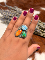 Delbert Sacatero Multi Stone Ring