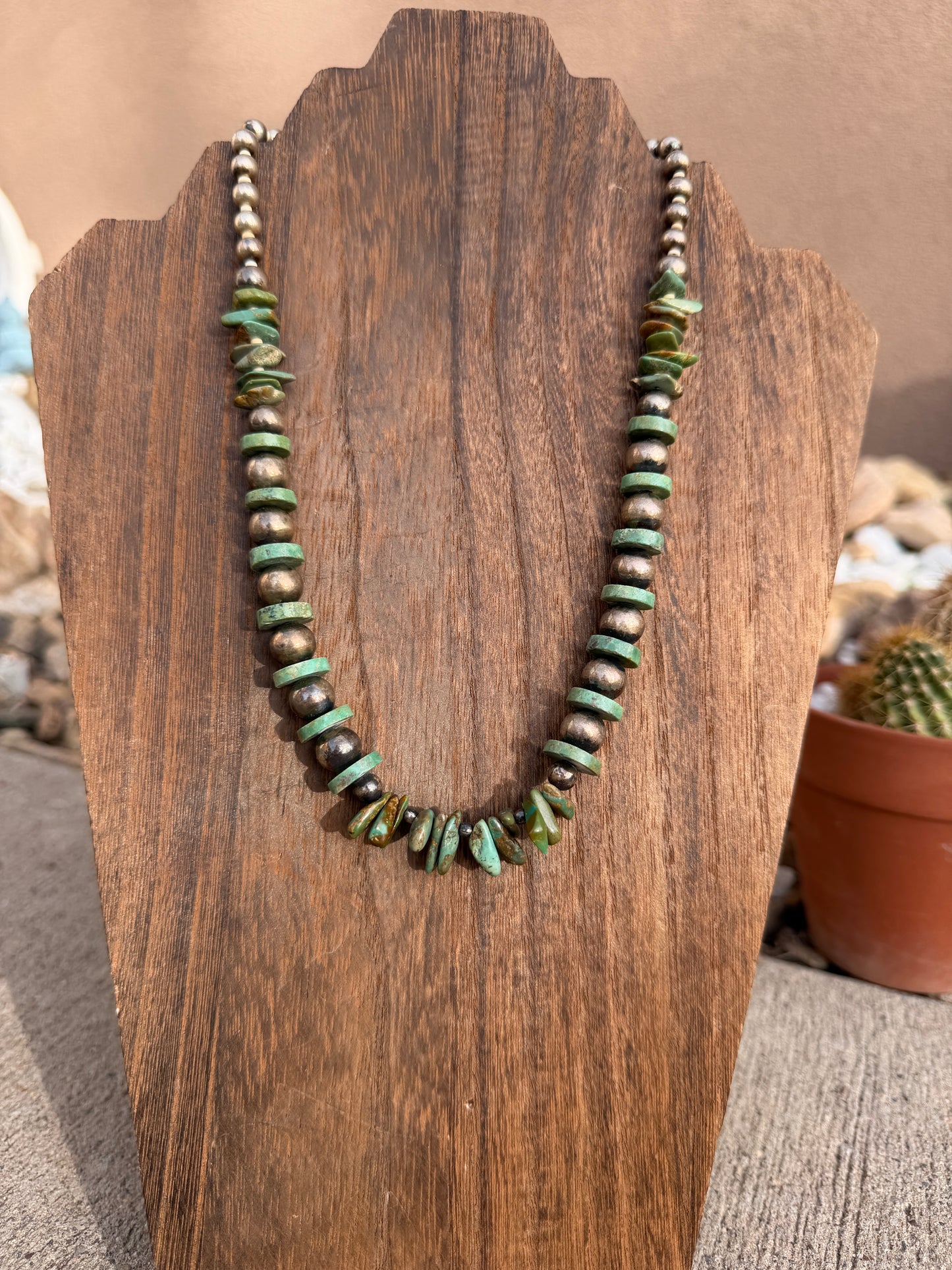 Chimney Butte Pearls & Turquoise 20"