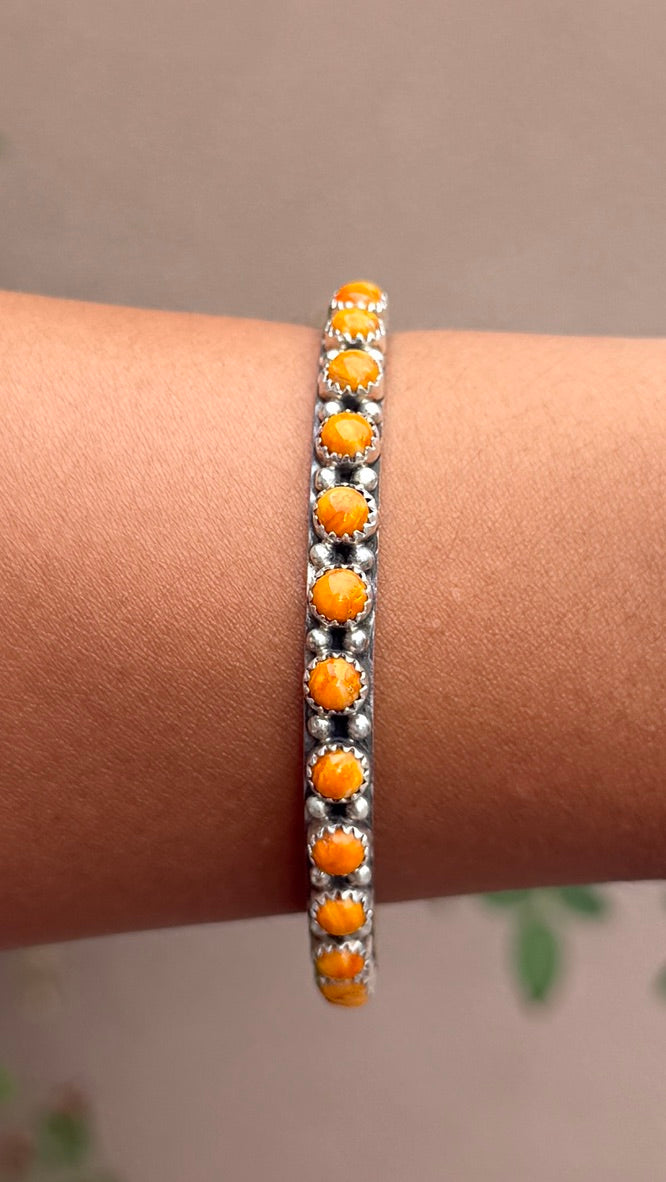 Gaynell Parker Orange Spiny Bangle