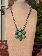 Travis J. Sonoran Gold Cluster Bar Necklace
