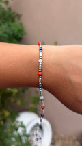 Grandma Cactus Red White & blue bracelet