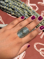 Andy Cadman Silver Concho Ring