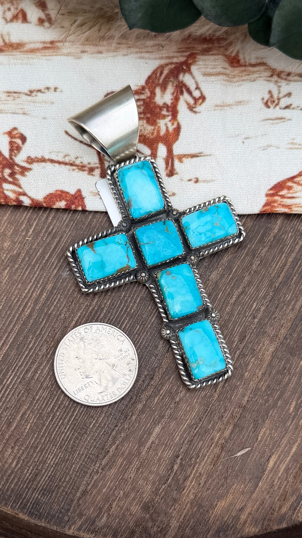 White Water Cross Pendant