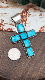 White Water Cross Pendant
