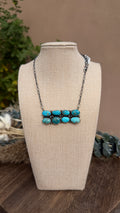"A.D" 8 Stone Bar Necklace