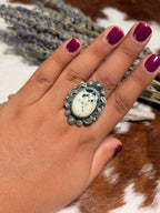 Bennie Ramone White Buffalo Ring
