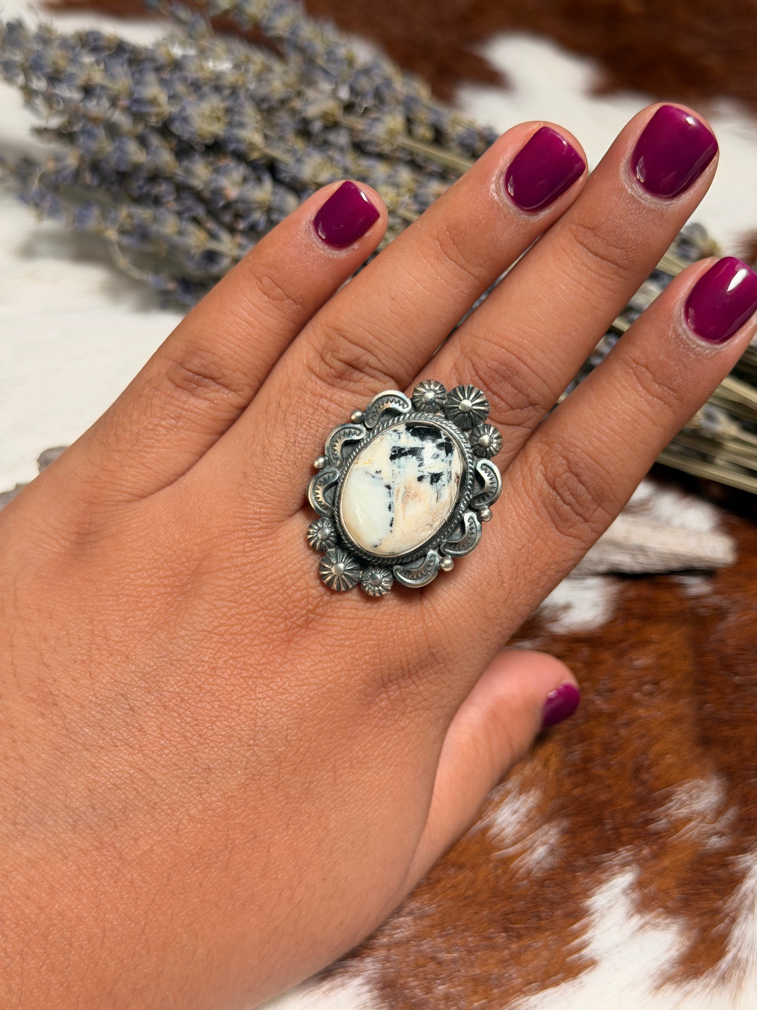 Bennie Ramone White Buffalo Ring