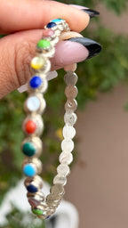 Native made multi stone bangle
