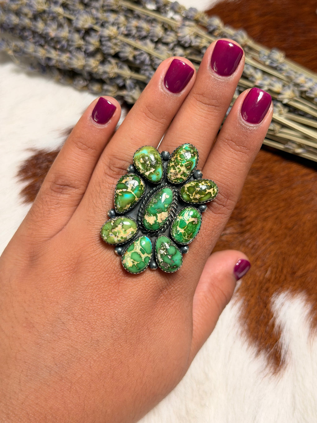 P. Johnson Sonoran Gold Cluster ring