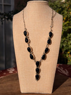Black Onyx Lariat Set
