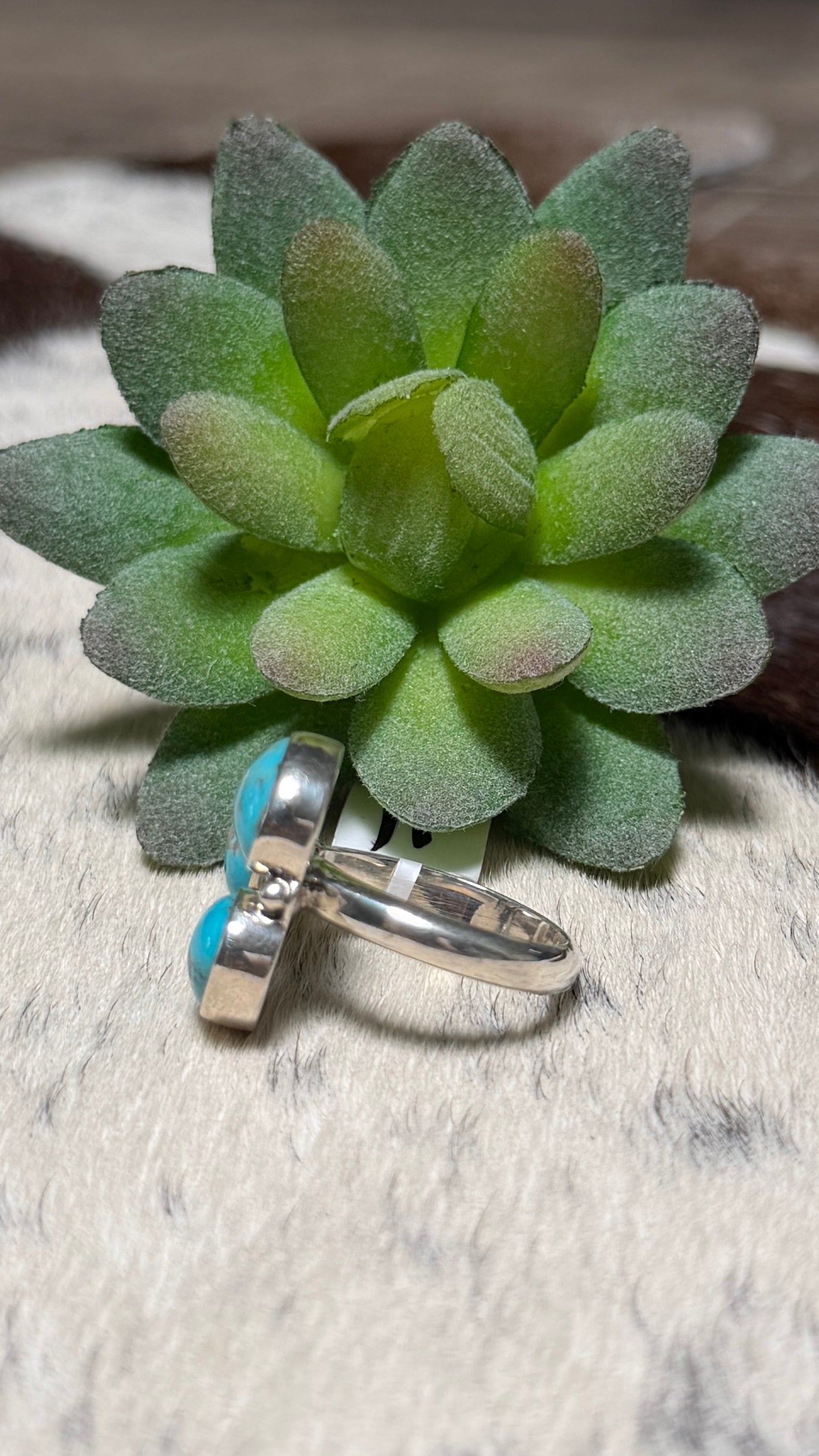 Kingman Multi Stone Turquoise Ring, Size 7