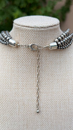 Multi strand pearl necklace