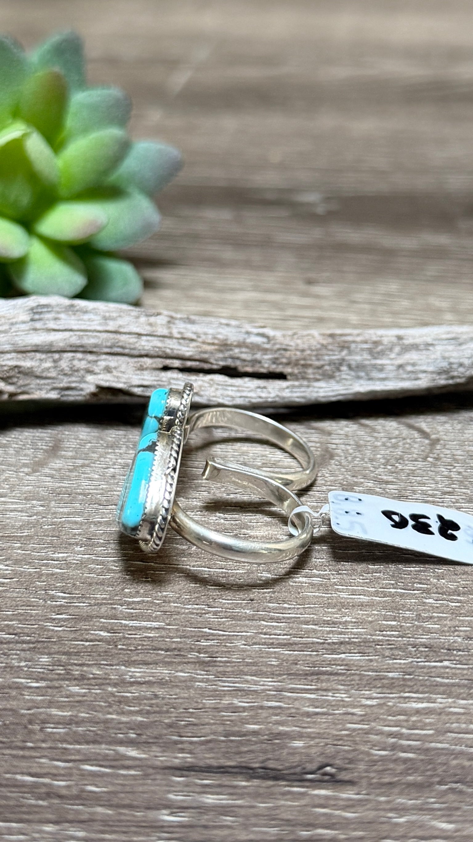 Bucky Belin Turquoise Ring, Size 8