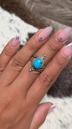 Thomas Yazzie Kingman Ring, Size 7