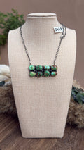 "A.D" 8 Stone Bar Necklace