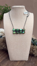 "A.D" 8 Stone Bar Necklace