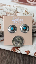 Native made flower studs