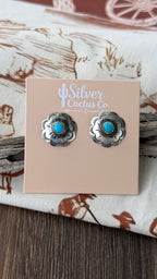 Native made flower studs