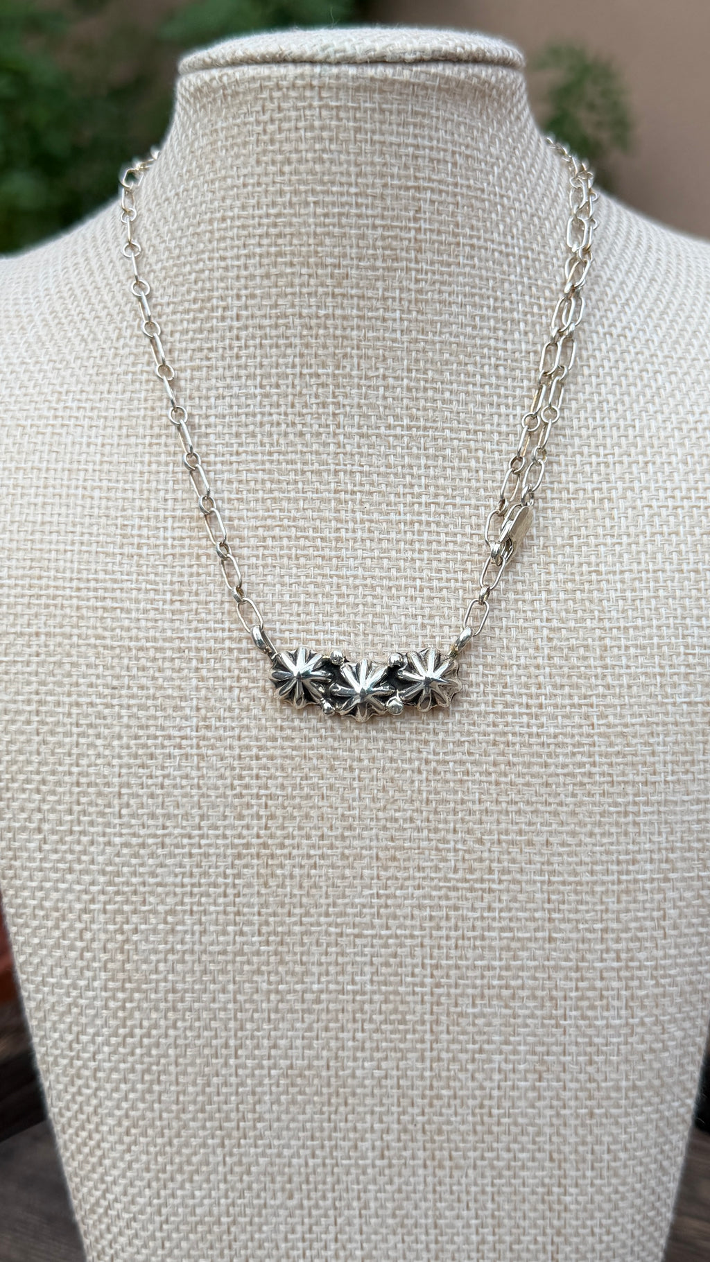Native concho necklace