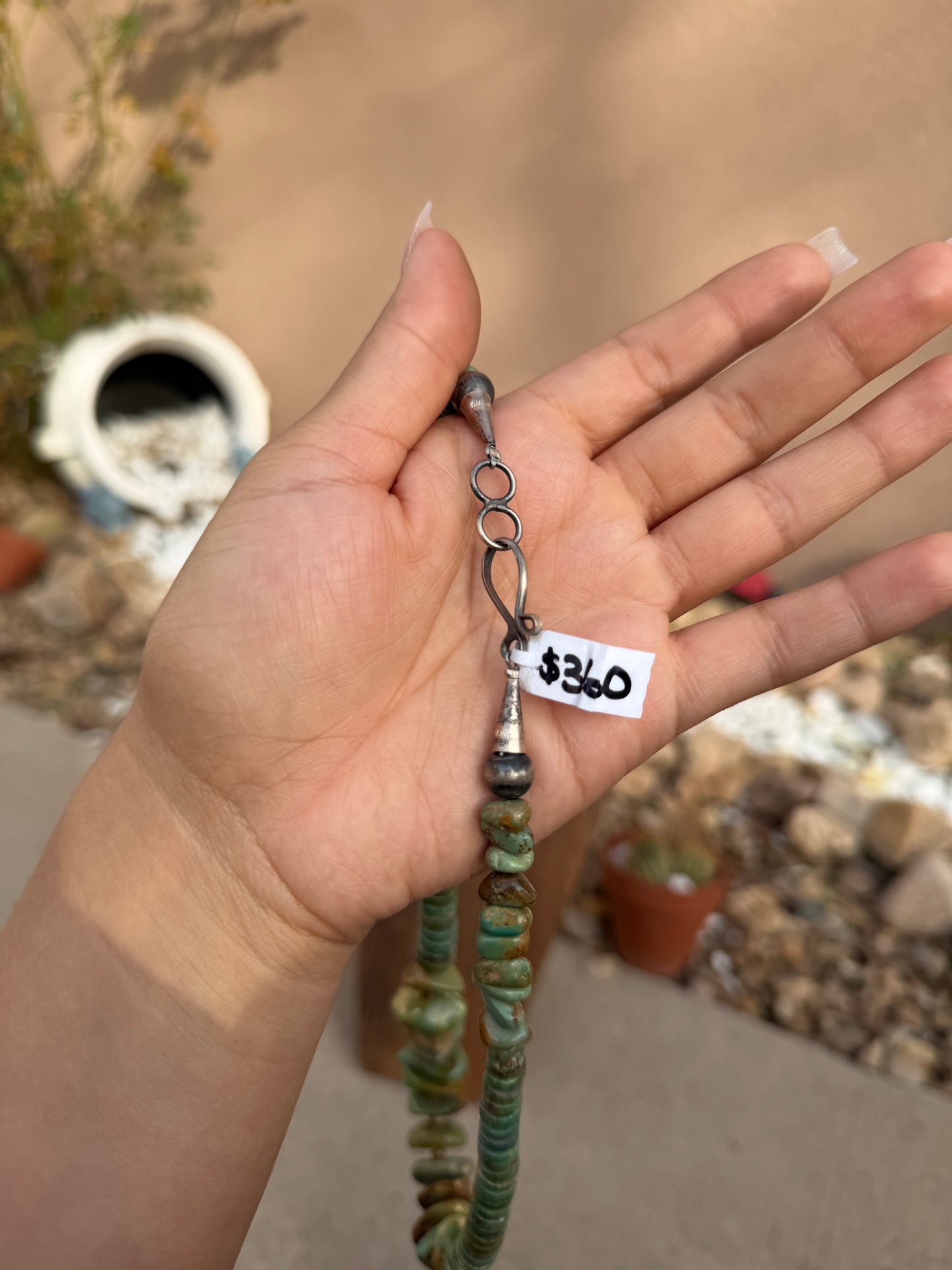 Chimney Butte Turquoise necklace 20"