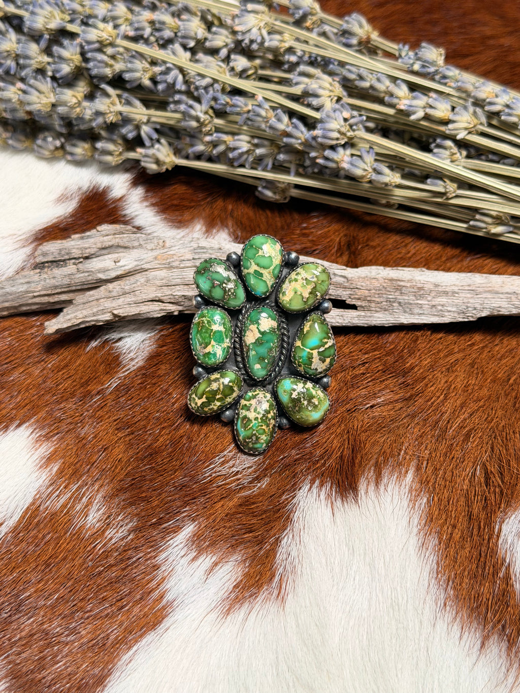 P. Johnson Sonoran Gold Cluster ring