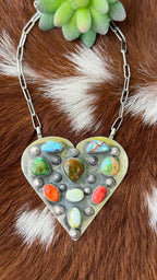 Multi stone heart