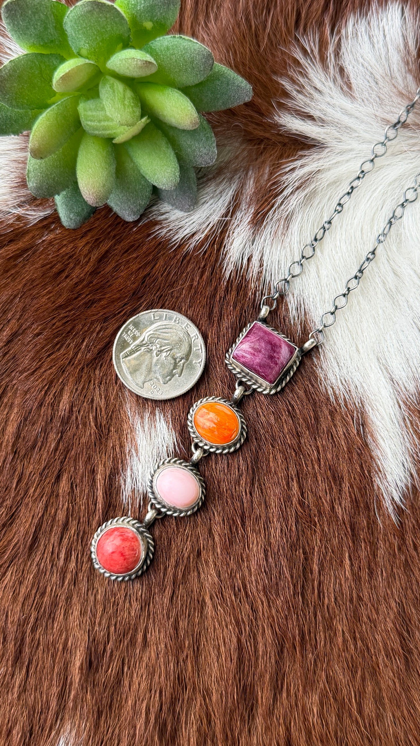 Letricia Largo Multi stone lariat