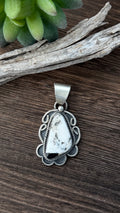 Gilbert Nez White Buffalo Pendant