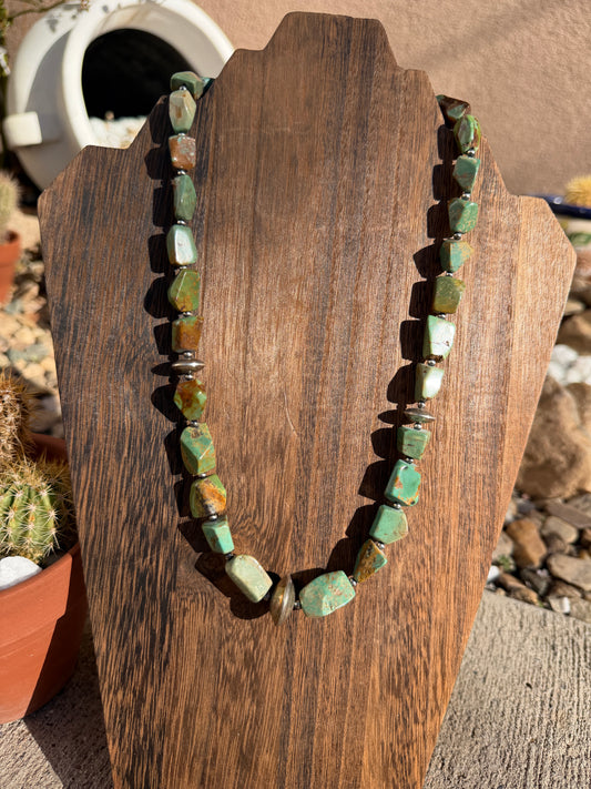 Turquoise & saucers 21"