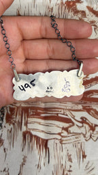 "A.D" 8 Stone Bar Necklace